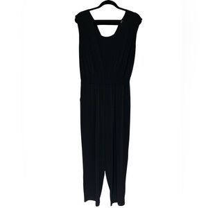 CLARA SUN WOO Black Jumpsuit Size Large